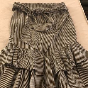 Black and white skirt.